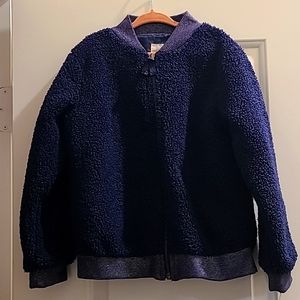 Girls Navy Blue Bomber Jacket Cat & Jack size 6/6x